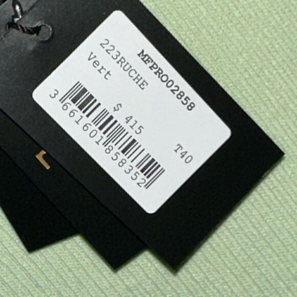 MAJE NWT Ribbed Tie Back Midi Dress Size Large - Picture 12 of 16